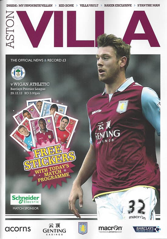 Aston Villa FC v Wigan Athletic FC